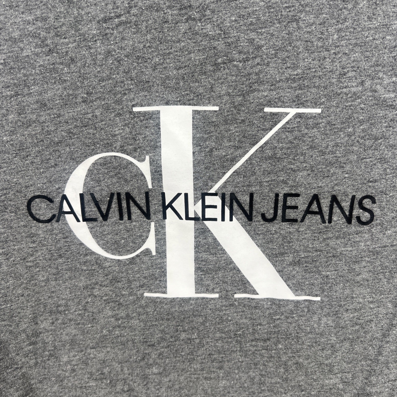 Calvin Klein CK Logo Gray Men's Medium T-Shirt Short Sleeve Easy Care gallery