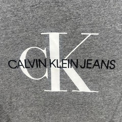 Calvin Klein CK Logo Gray Men’s Medium T-Shirt Short Sleeve Easy Care
