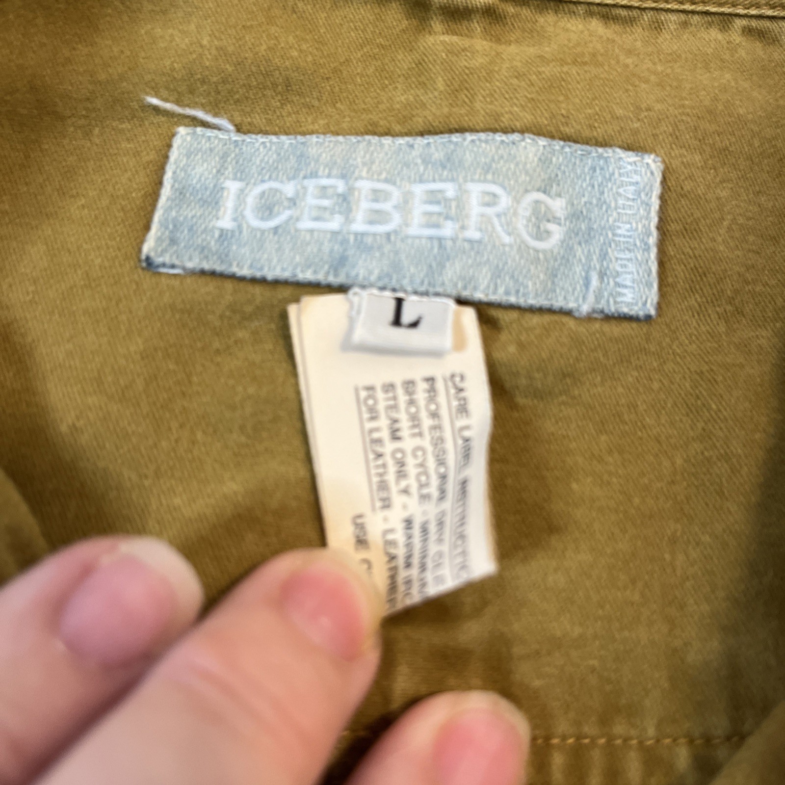 Iceberg men's Shirt, Large, Loony Tunes, Bugs Bunny , Brown, Long Sleeve, Y2K gallery