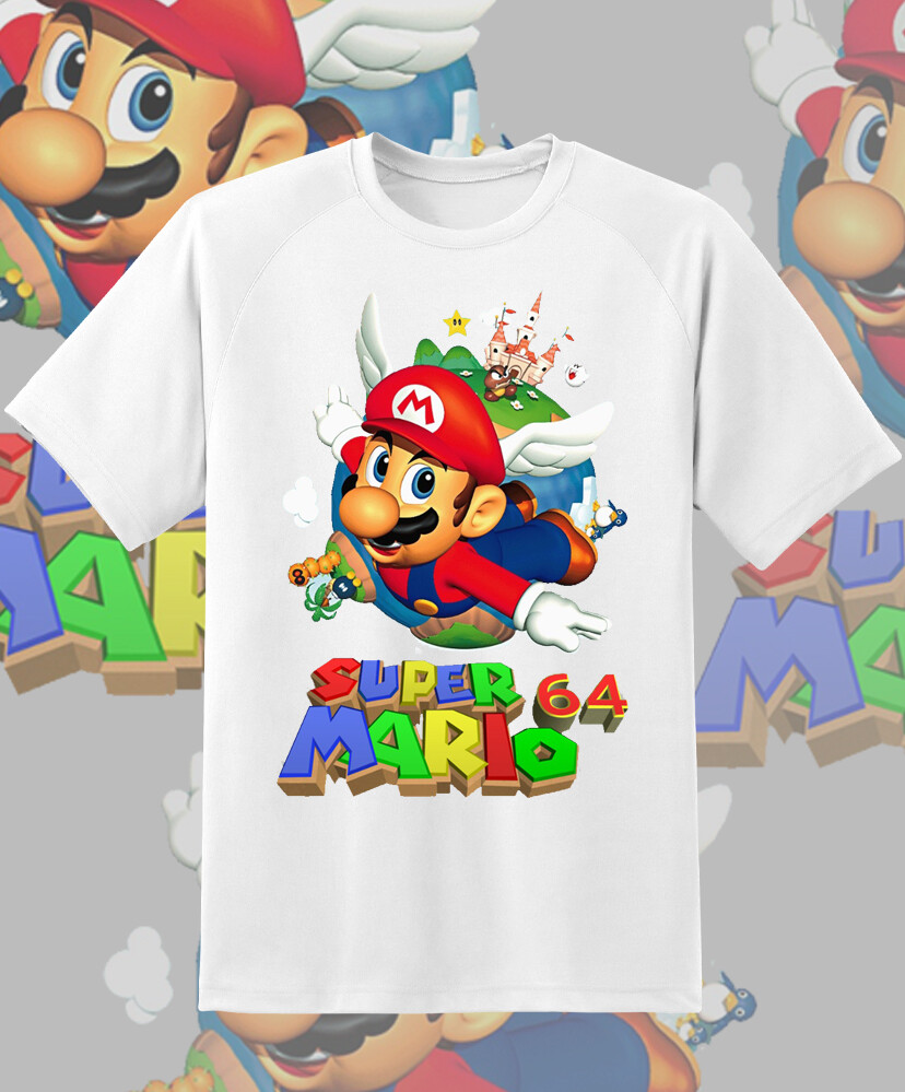 Super Mario 64 Box art Retro Game shirt Youth to Adult S-6XL Fast Ship! gallery