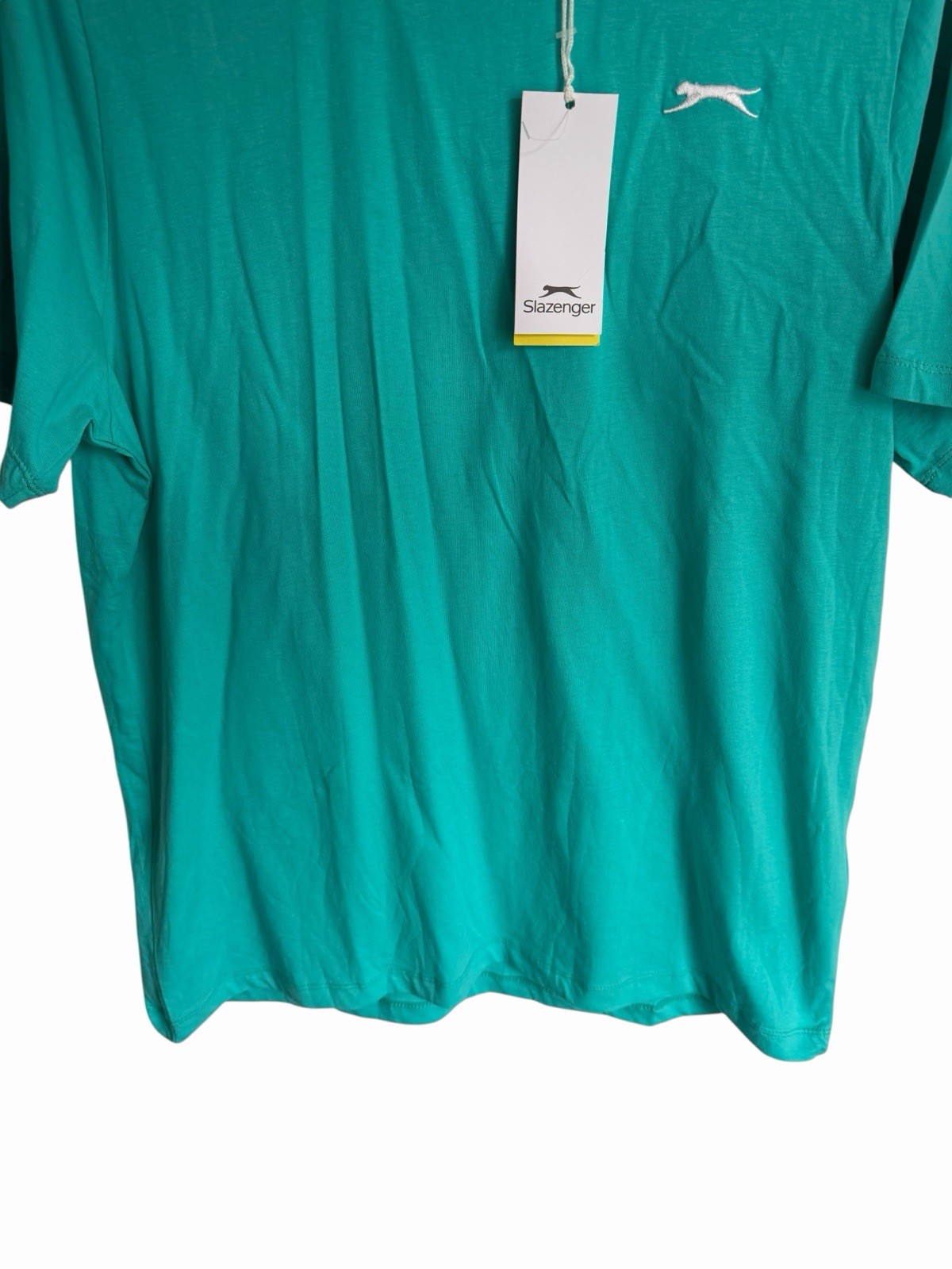 Slazenger Plain Tee T Shirt Blue Crew Neck New £19.99 Size L gallery