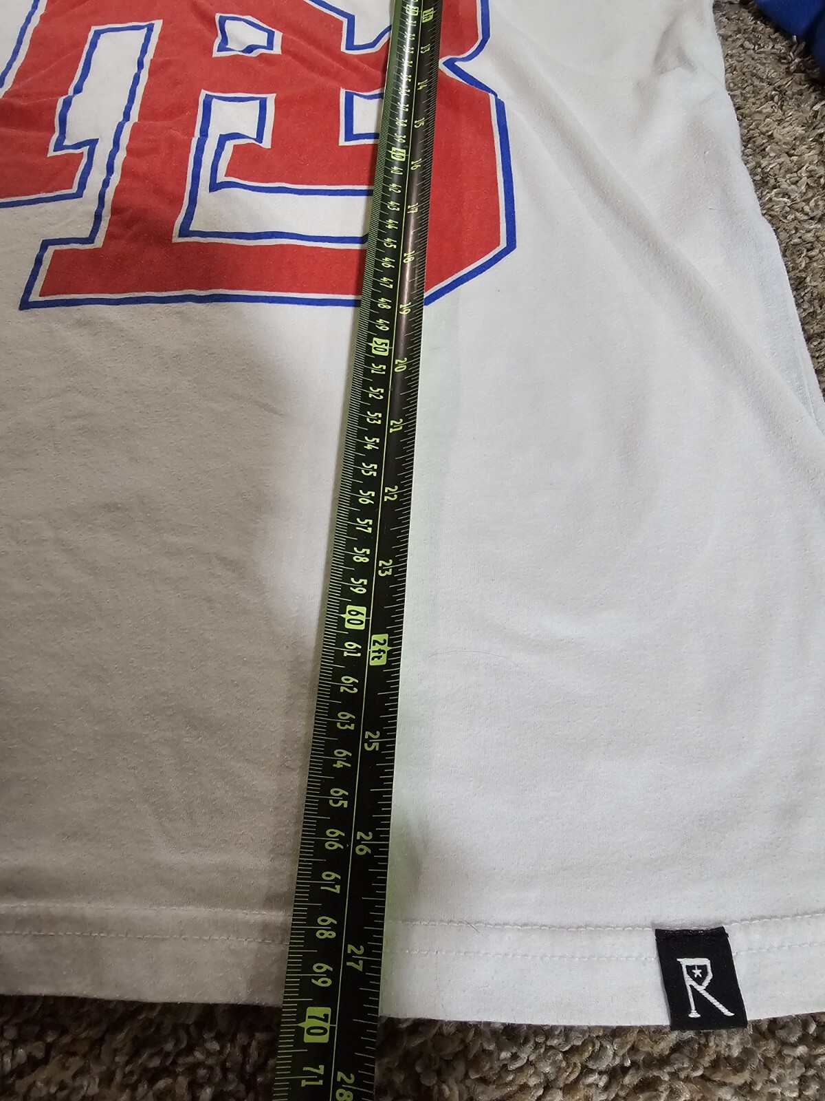 Routine Baseball RB 3/4 Sleeve T-Shirt Blue Mens Large gallery