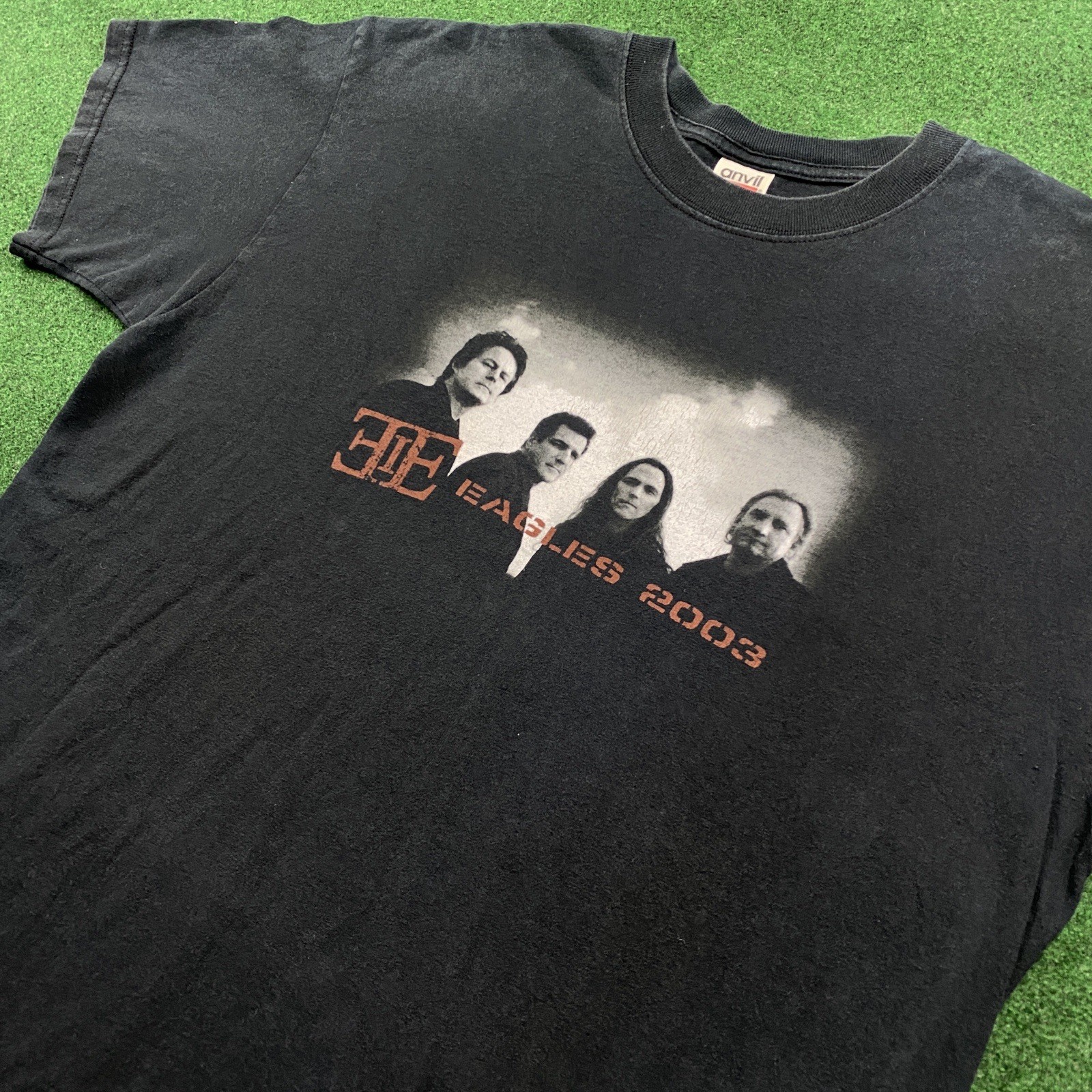 Vintage The Eagles Shirt Mens XL Black Y2K Farewell Tour Band Concert Tee 2003 gallery