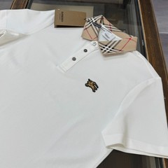 Moncler Men’s White Embroidered Summer Short-Sleeve T-Shirt (Size M)