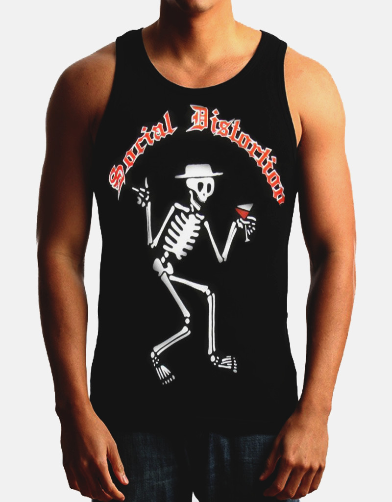 SOCIAL DISTORTION R Heavy Metal Band Black Tank Top