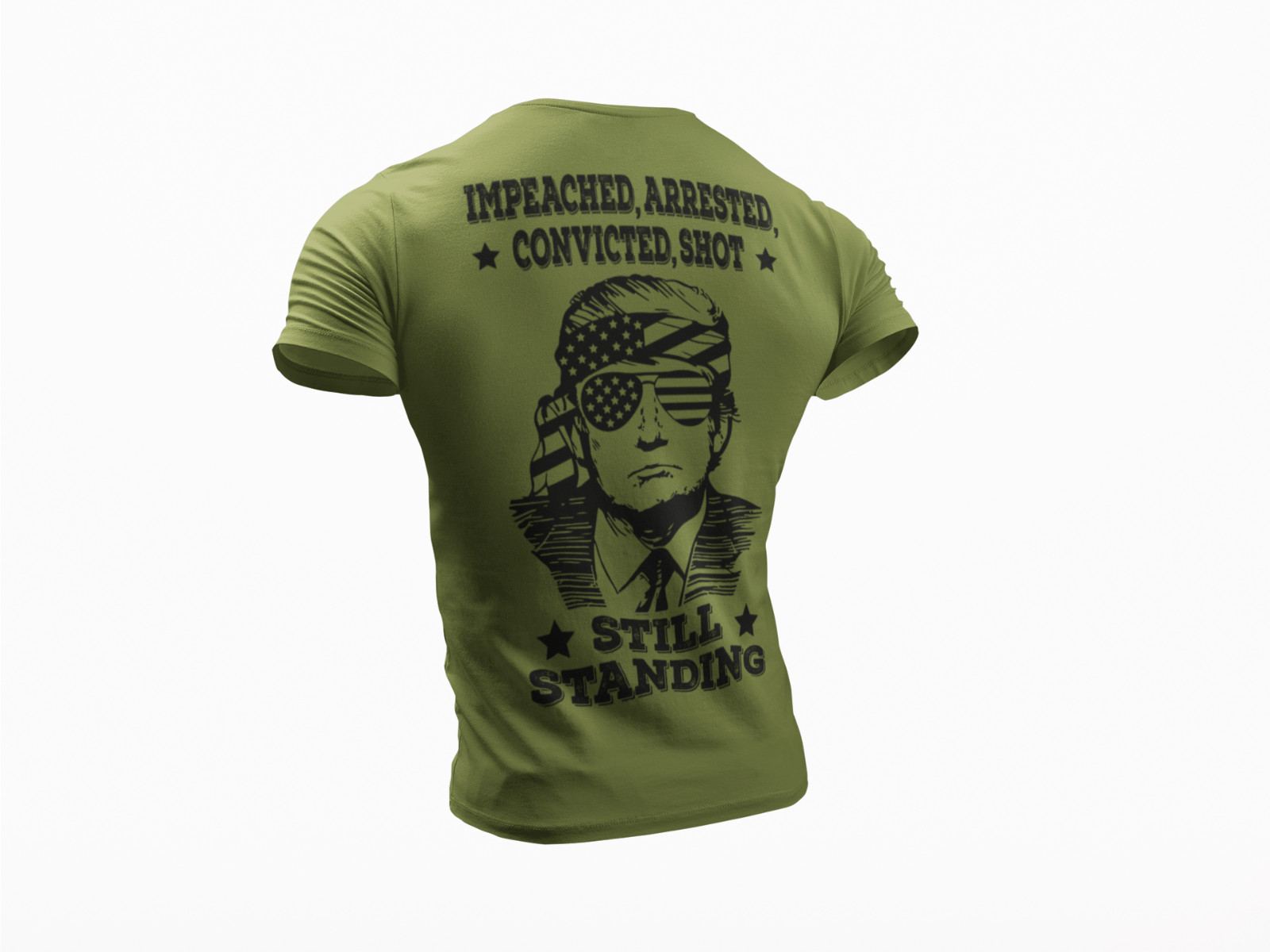 Donald Trump Rally Arrested Shot Support Trump MAGA 2024 Election T-Shirt gallery