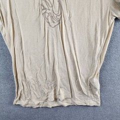 John Varvatos Linen Blend Cording Peace T-Shirts Men XL Twine Crewneck Pullover