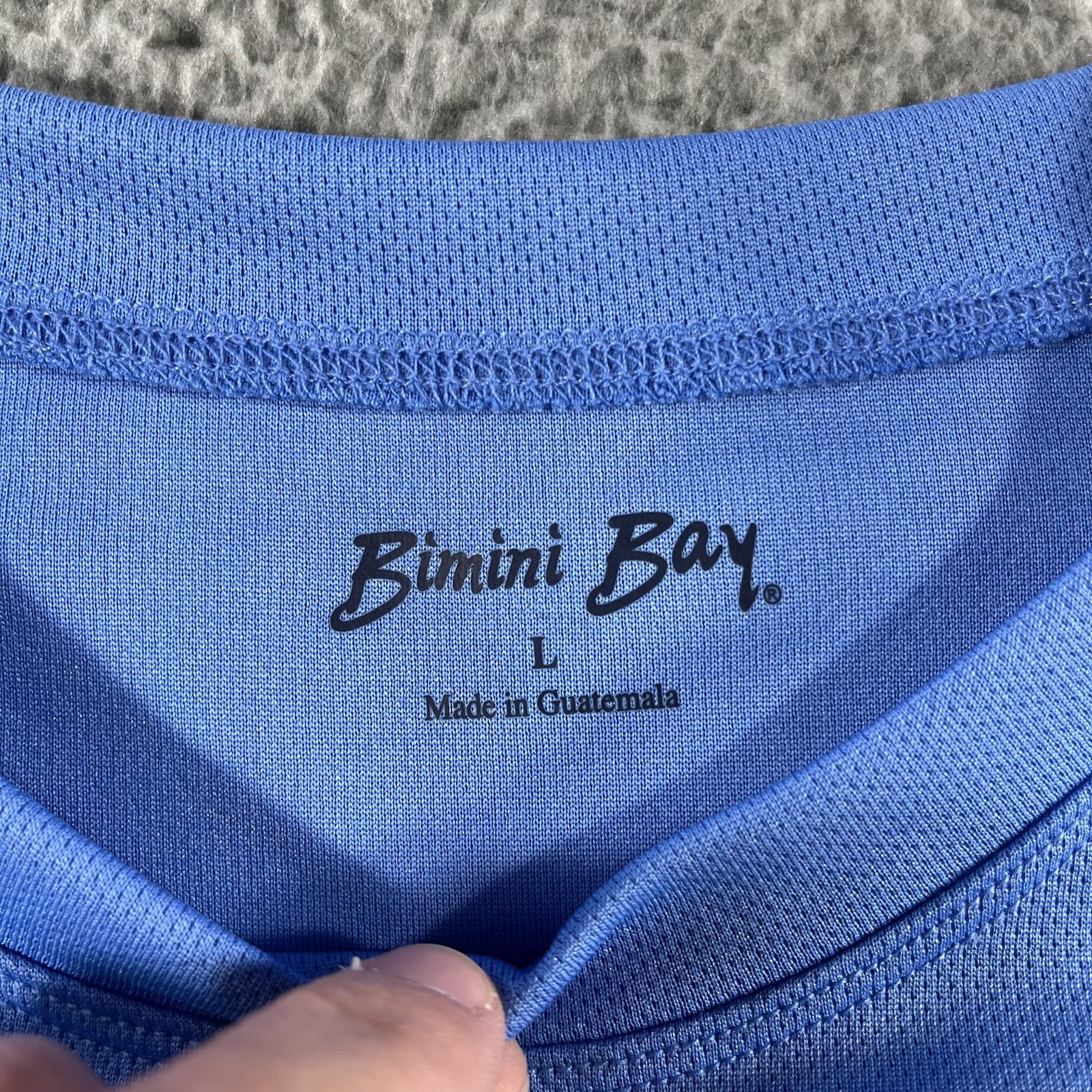 BIMINI BAY SALTWATER TEXAN SHIRT MENS LARGE BLUE FISHING TEXAS NWT NEW FISH gallery