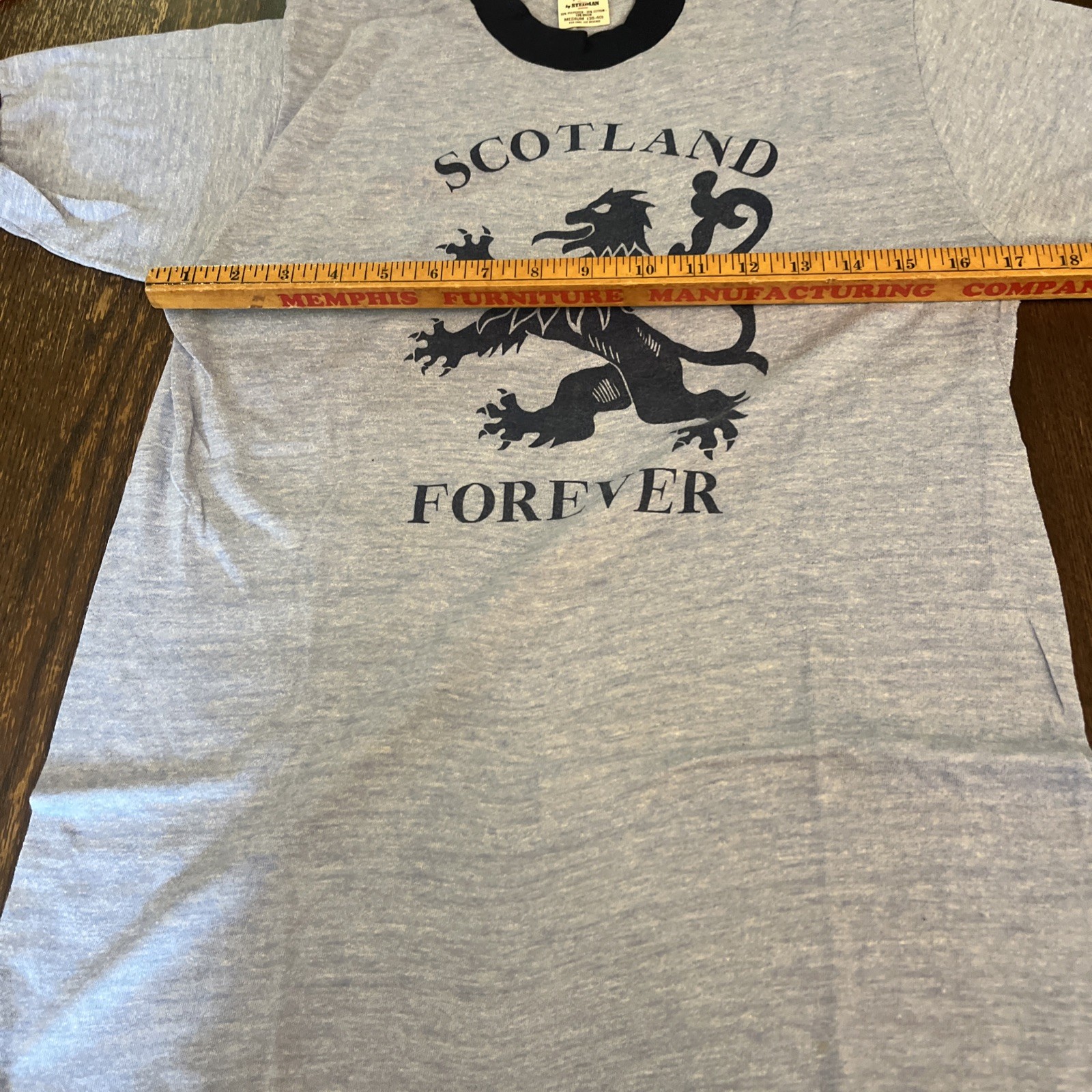 VTG Scotland Forever Ringer T-Shirt Mens M Single Stitch Made In USA Stedman T gallery