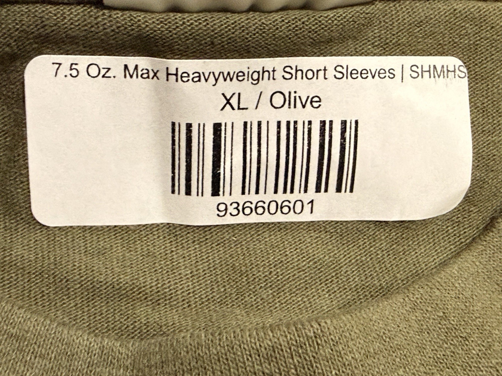 Shaka Wear Max Heavyweight Short Sleeve T-Shirt Olive Size XL, Qns. gallery