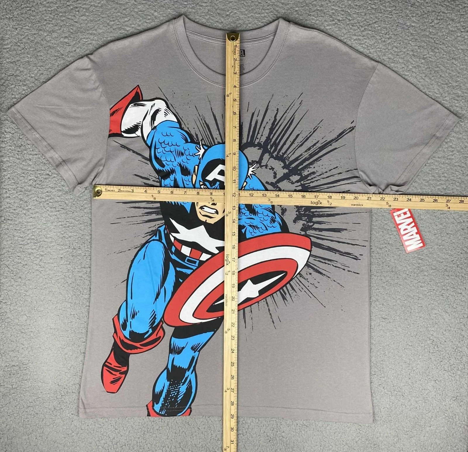 Marvel Captain America T Shirt Men's Size Large New With Tag gallery