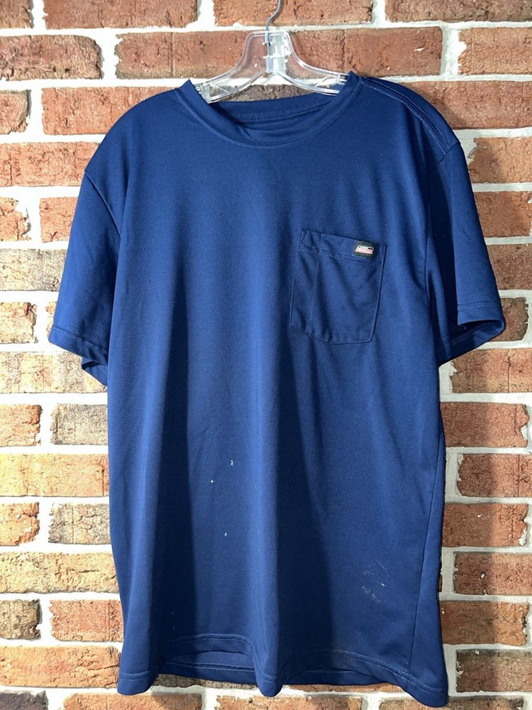 Dickies Classic Men’s Large Navy Blue Short Sleeve Pocket T-Shirt Workwear