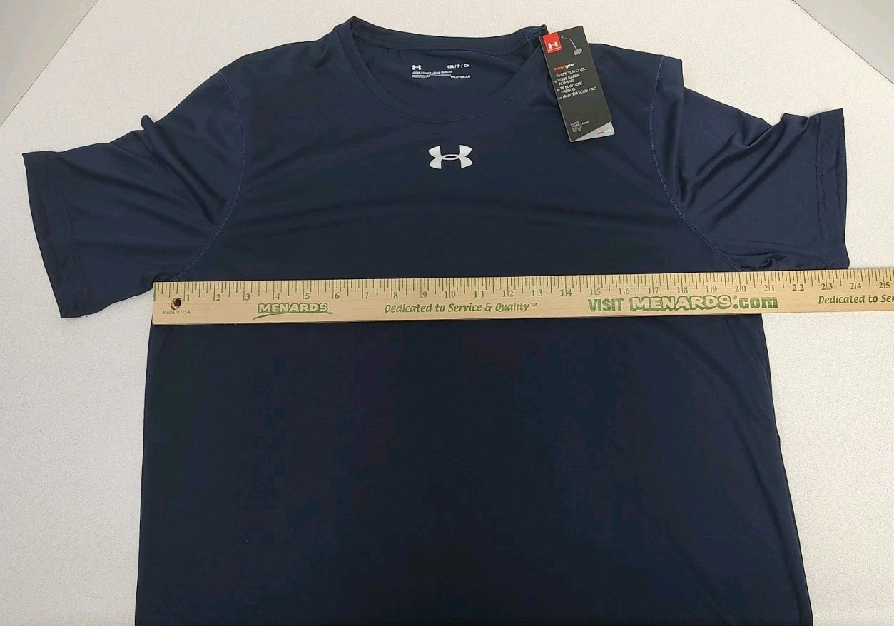 Under Armour HeatGear Tech T-Shirt Men's Small Blue NWT Loose Fit 1305775 gallery