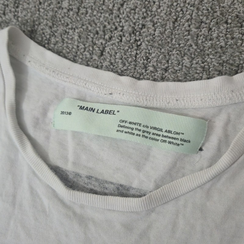 Off White Bart Simpson T-shirt 2013 Virgil Abloh Cartoon Size XL Distressed gallery