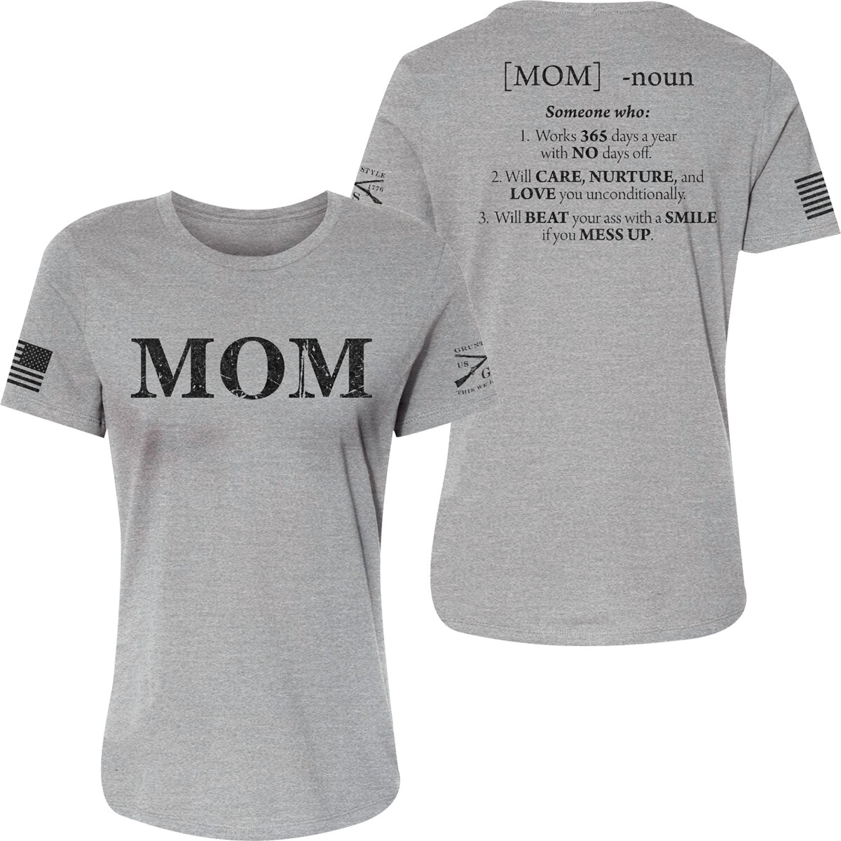 Grunt Style Women's Mom Defined Relaxed Fit T-Shirt - Athletic Heather gallery
