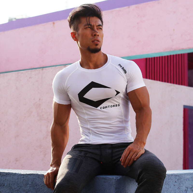 Men's Gym Workout Training Muscle Sport Fitness Active Short Sleeve Tee T Shirt gallery