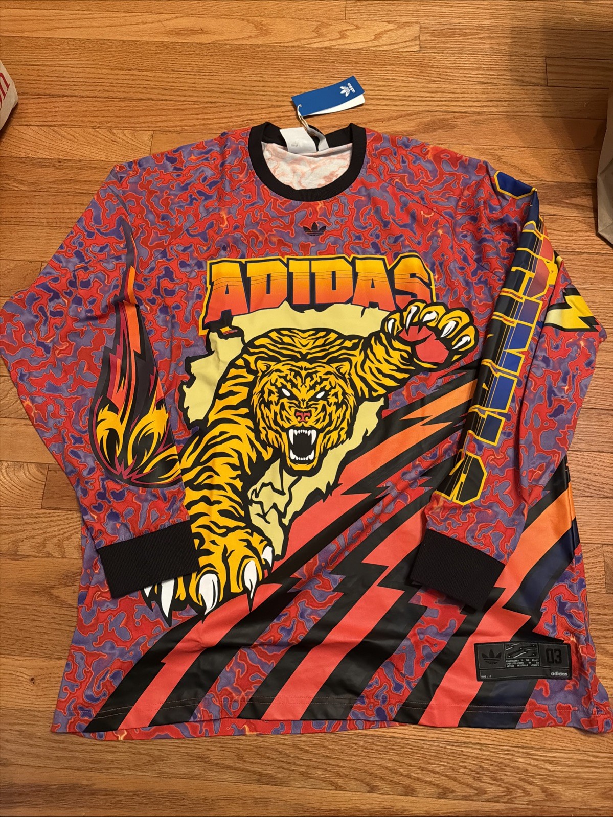 adidas JX1702 Adilenium Season 3 Long Sleeve Graphic T-Shirt NEW LIFE-0 Men Sz L gallery