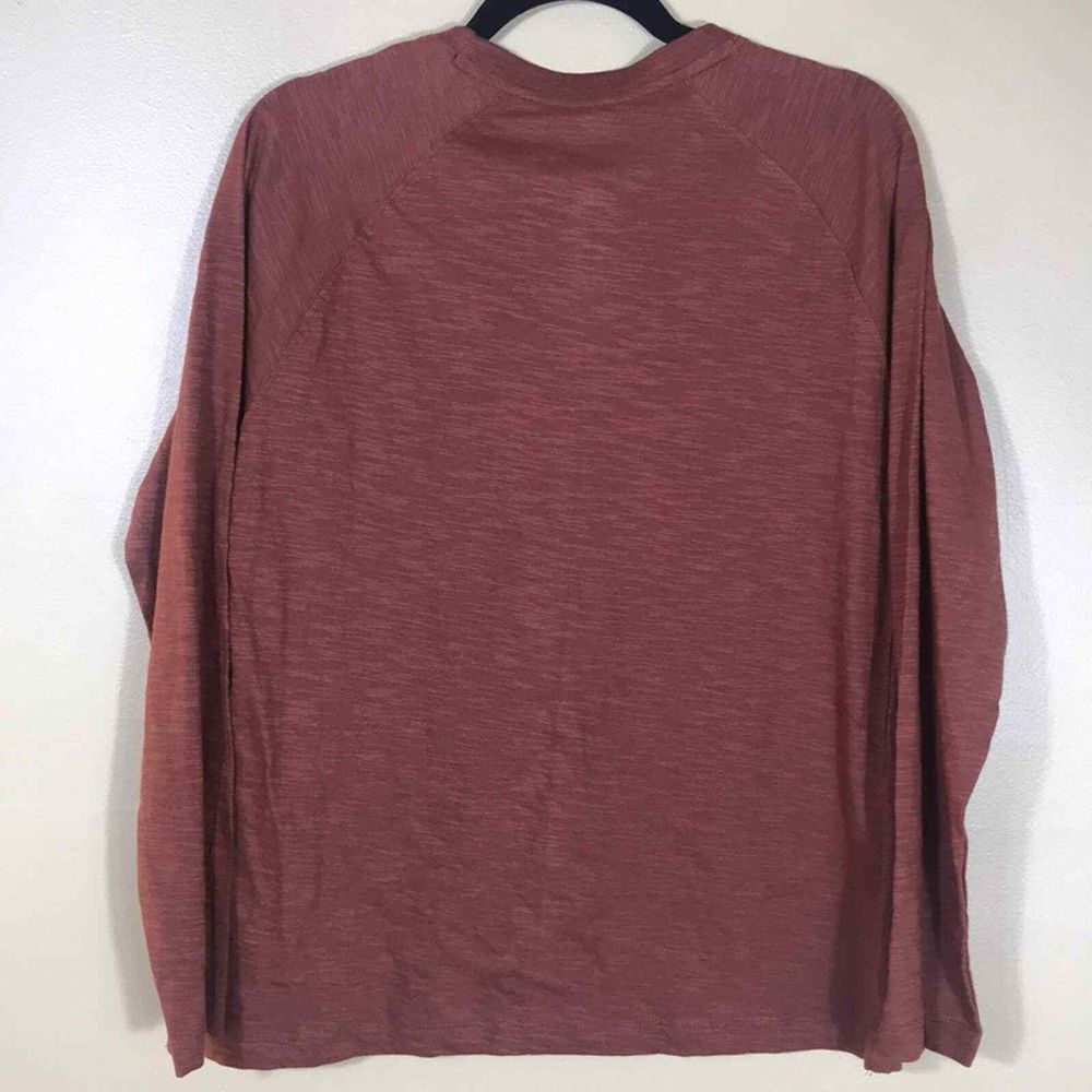 Paper Denim & Cloth Shirt Mens Small Amber Orange The Core Long Sleeve Tee gallery