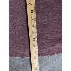 American Eagle Mens Burgundy Heather Long Sleeve Crew Neck Shirt Contrast Stitch