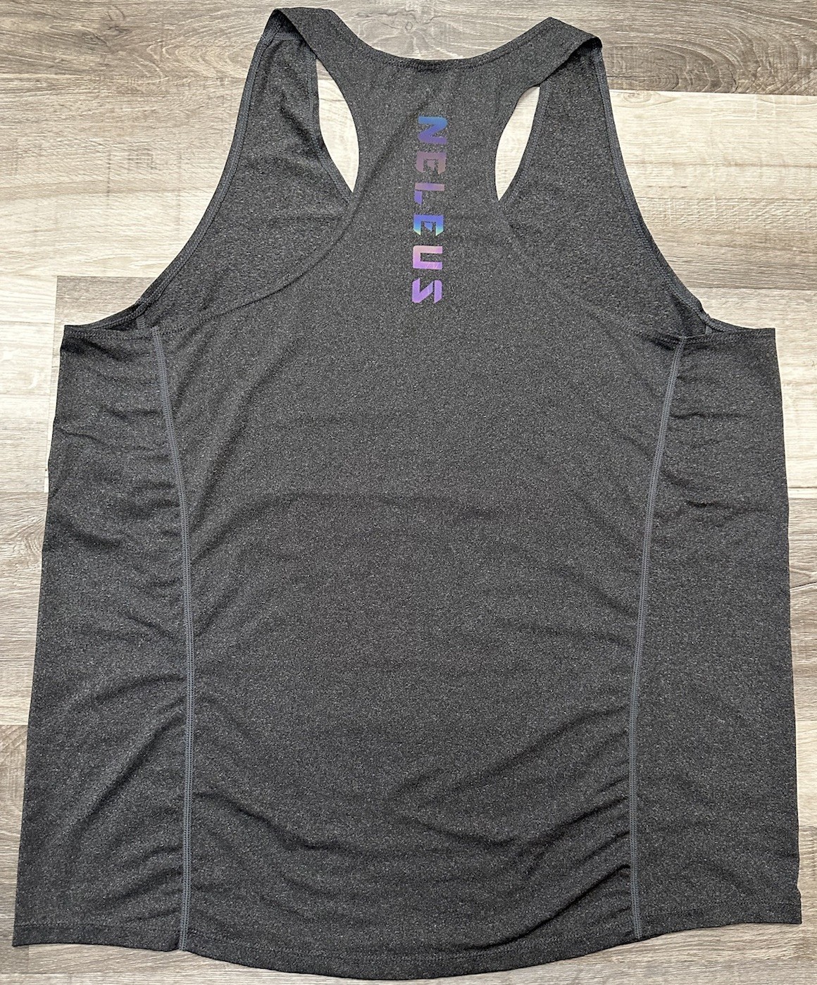 Mens XL Neleus Dry Fit Muscle Stringer Tank Top Gym Workout Exercise Gray