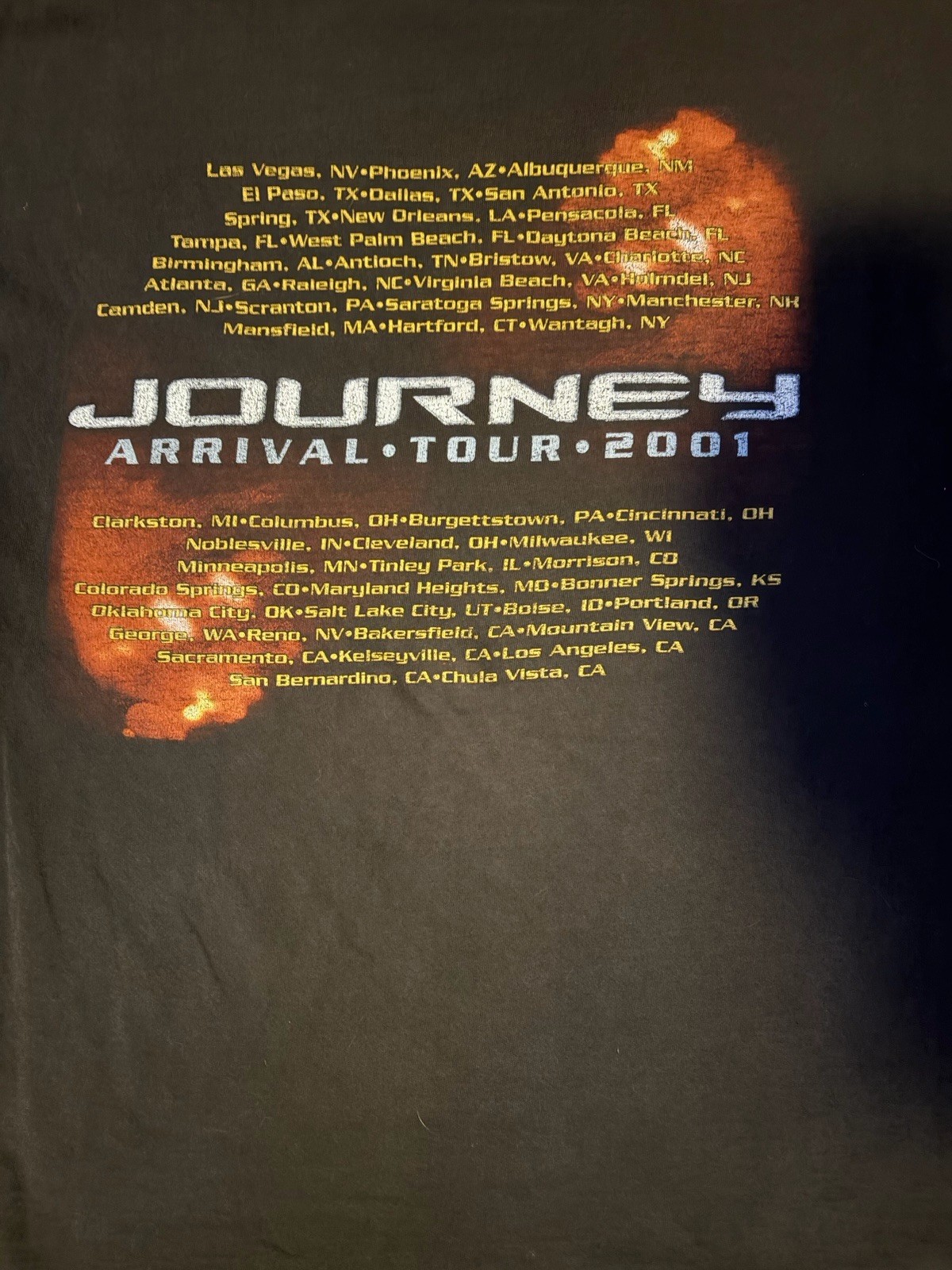 Men’s Vintage 2001 Delta Journey Tour Band T Shirt Size L gallery