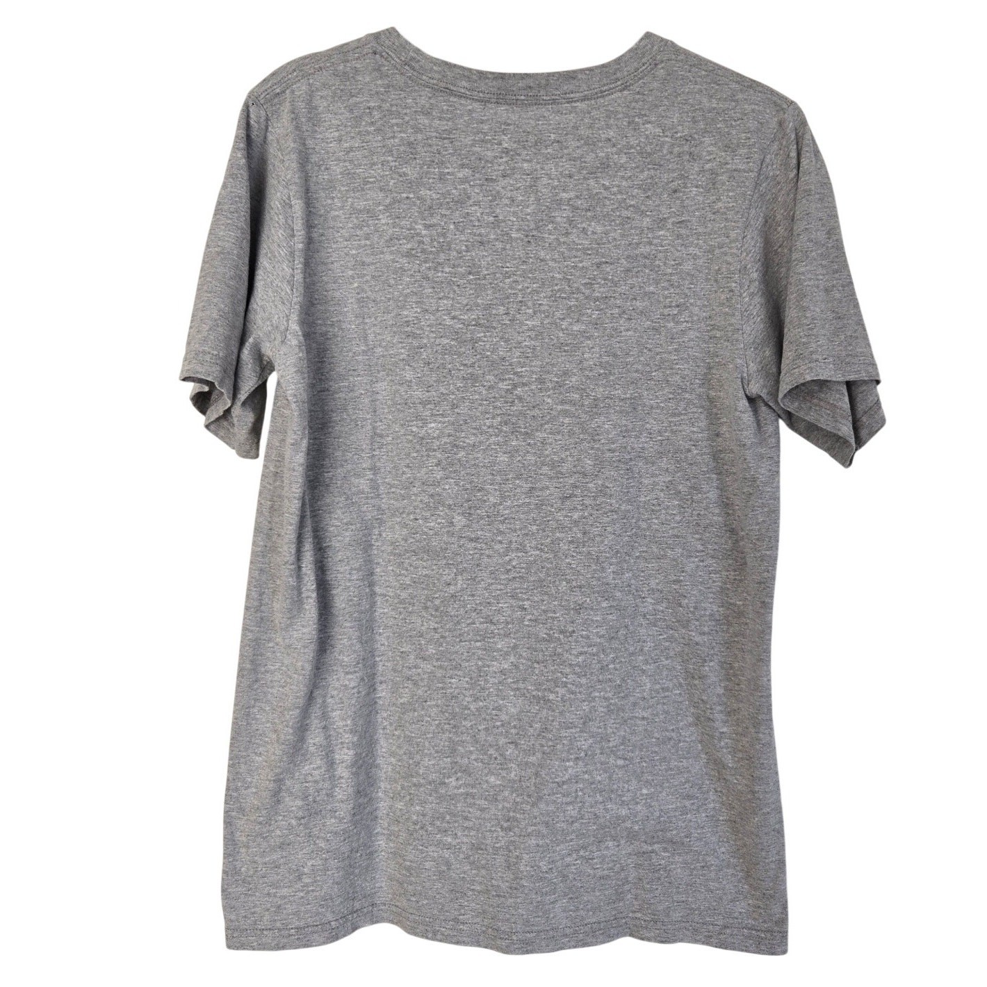 Adidas Heather Gray Badge of Sport Graphic T‑Shirt Athletic Logo Tee Size Small gallery