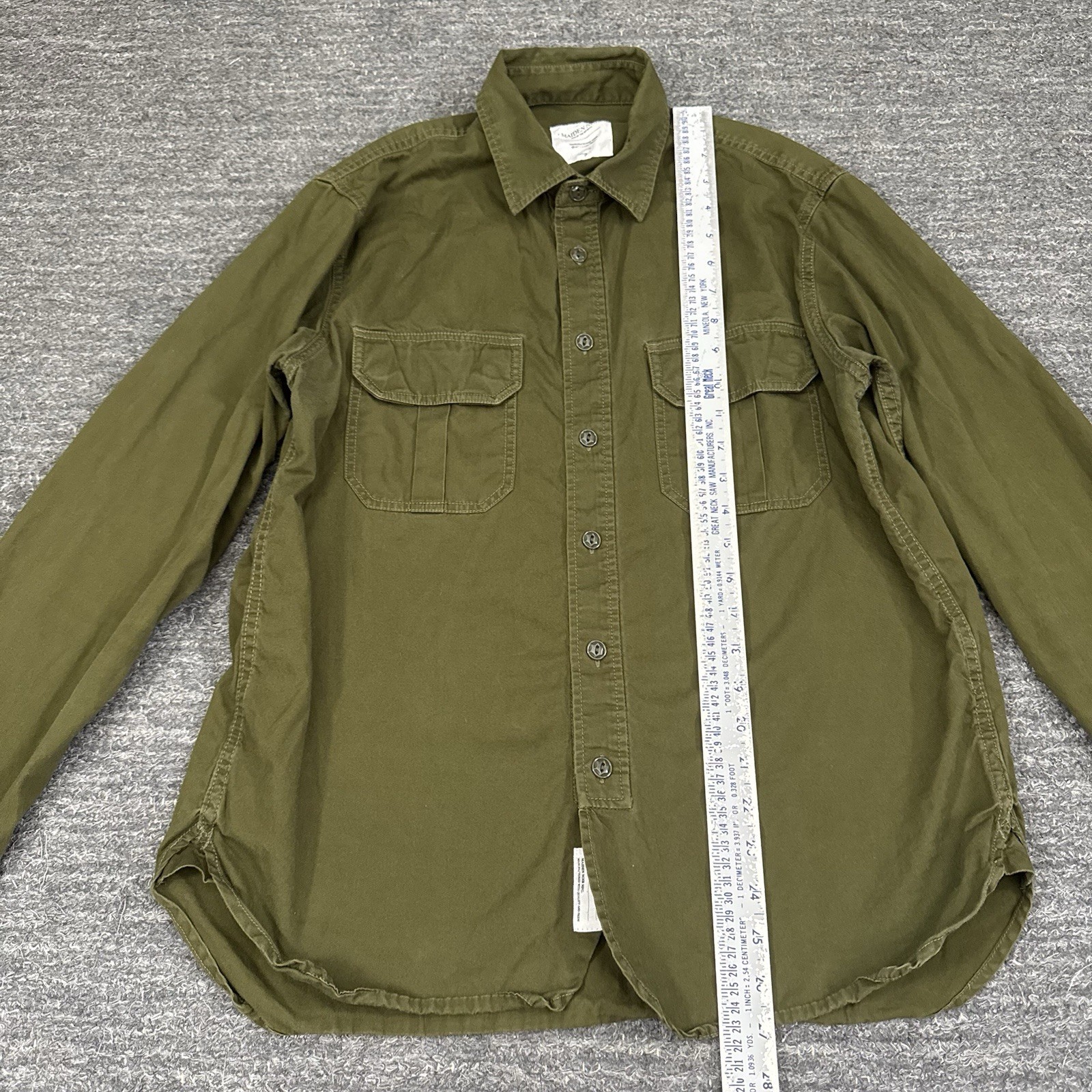 Maiden Noir Son of the Seventh Shirt Men Large Green Cargo Pocket Military Army gallery