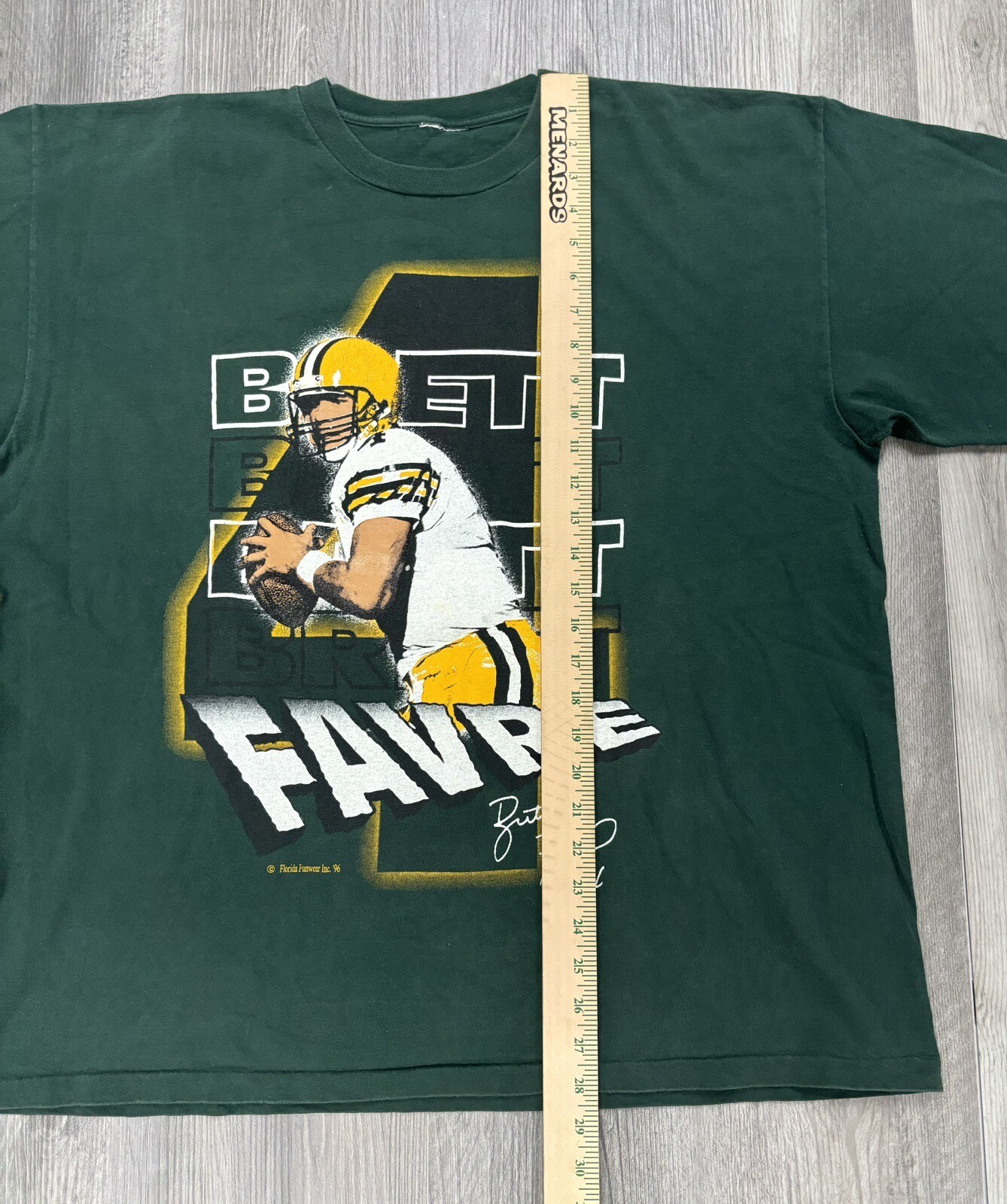 Vtg 1996 Brett Farve MVP Season Green Bay Packers T Shirt Men's Size 2XL Boxy gallery