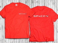 SpaceX Front and Back Print Shirt NASA Elon Musk Tesla Space X StarShip BFR