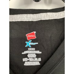 Hanes Men’s Medium Black 2-Packs X-Temp Short Sleeve Crew Neck T-Shirt OS1-9