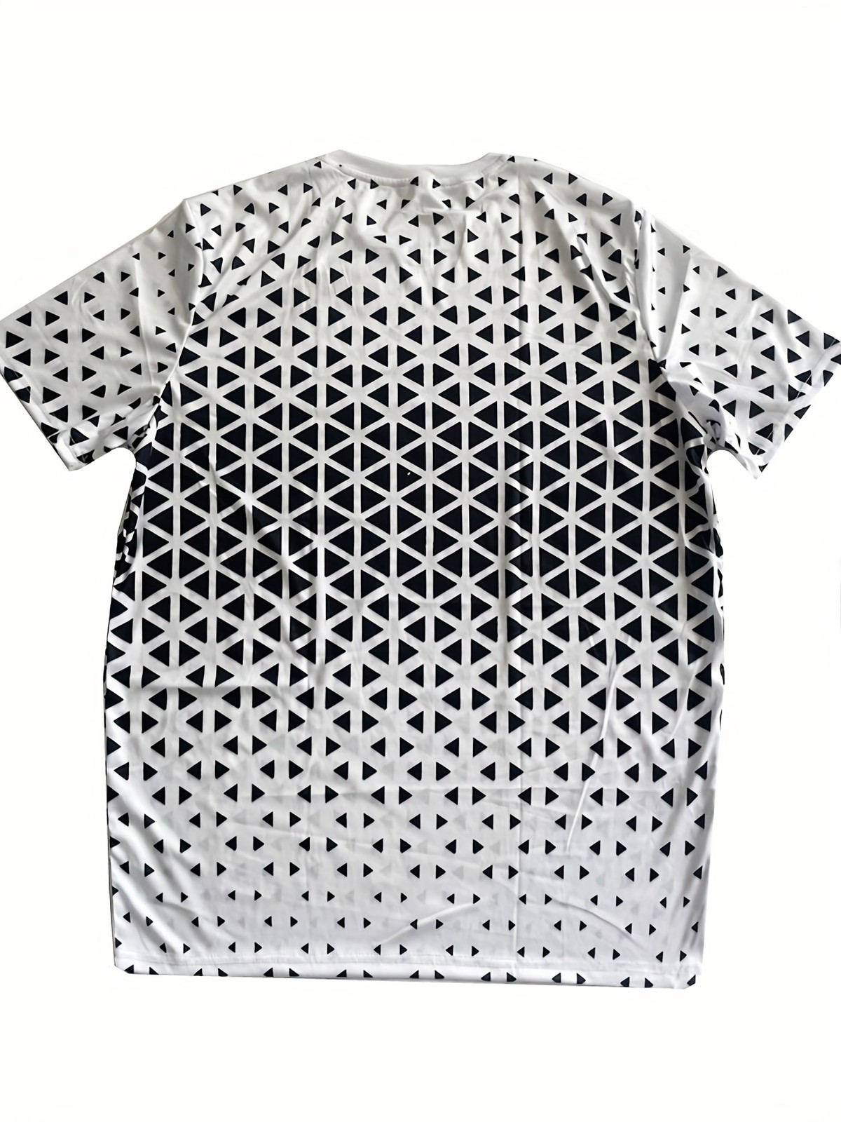Plus Size Men's Casual Trendy Intricate Geometric Graphic Print Comfortable Crew gallery