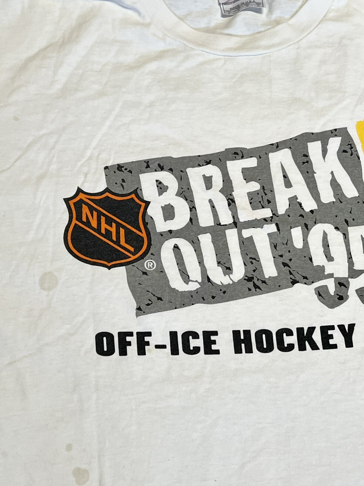 Nike NHL Break Out Off-Ice Hockey Tour Graphic T-Shirt Men’s XL USA Vintage 1995 gallery