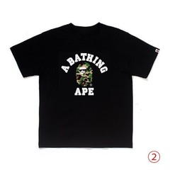 Unisex Camo Ape Head Graphic Short Sleeve T Shirt Crew Neck Loose Casual Streetw