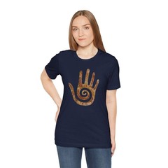 Hopi Healing Hand T-Shirt | Native American Stone Spiral Symbol Tee Shirt