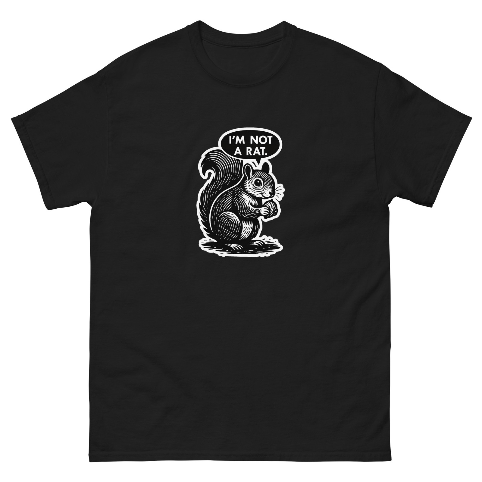 Funny Animal Lover T-Shirt – I'm Not a Rat, Squirrel Humor Tee gallery