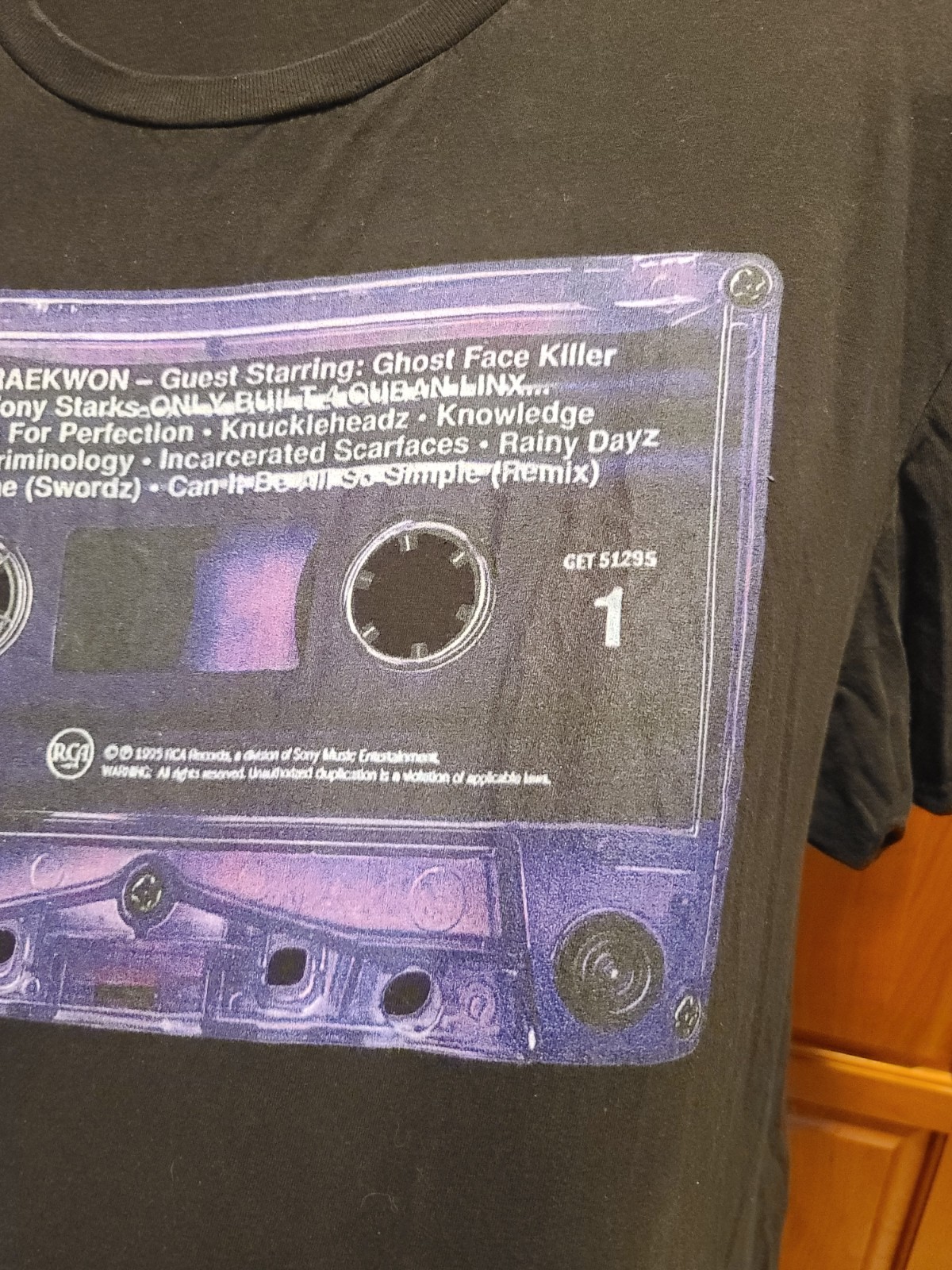 Vtg Rare Wu Tang Clan Chef Raekwon Purple Tape Cuban Linx HipHop Rap T-shirt 2XL gallery