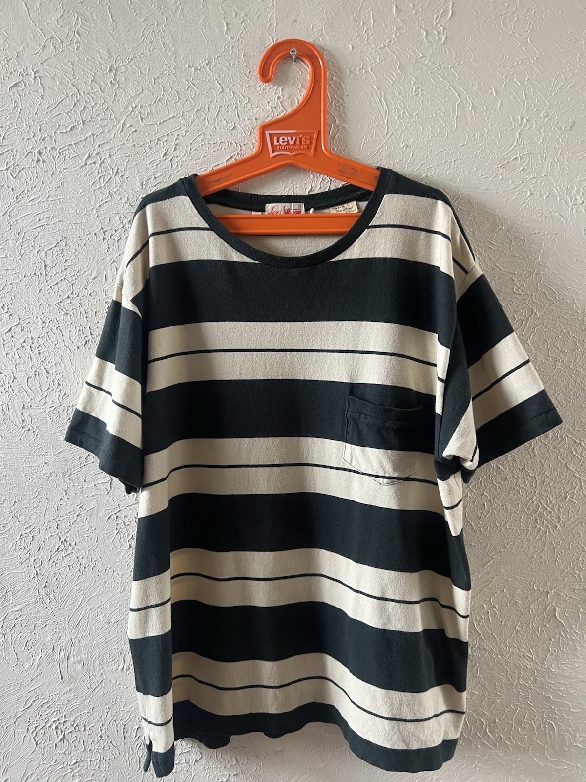 LVC T-Shirt M 50s Sportswear Levi's Vintage Clothing Stripe Single Stitch 44" gallery