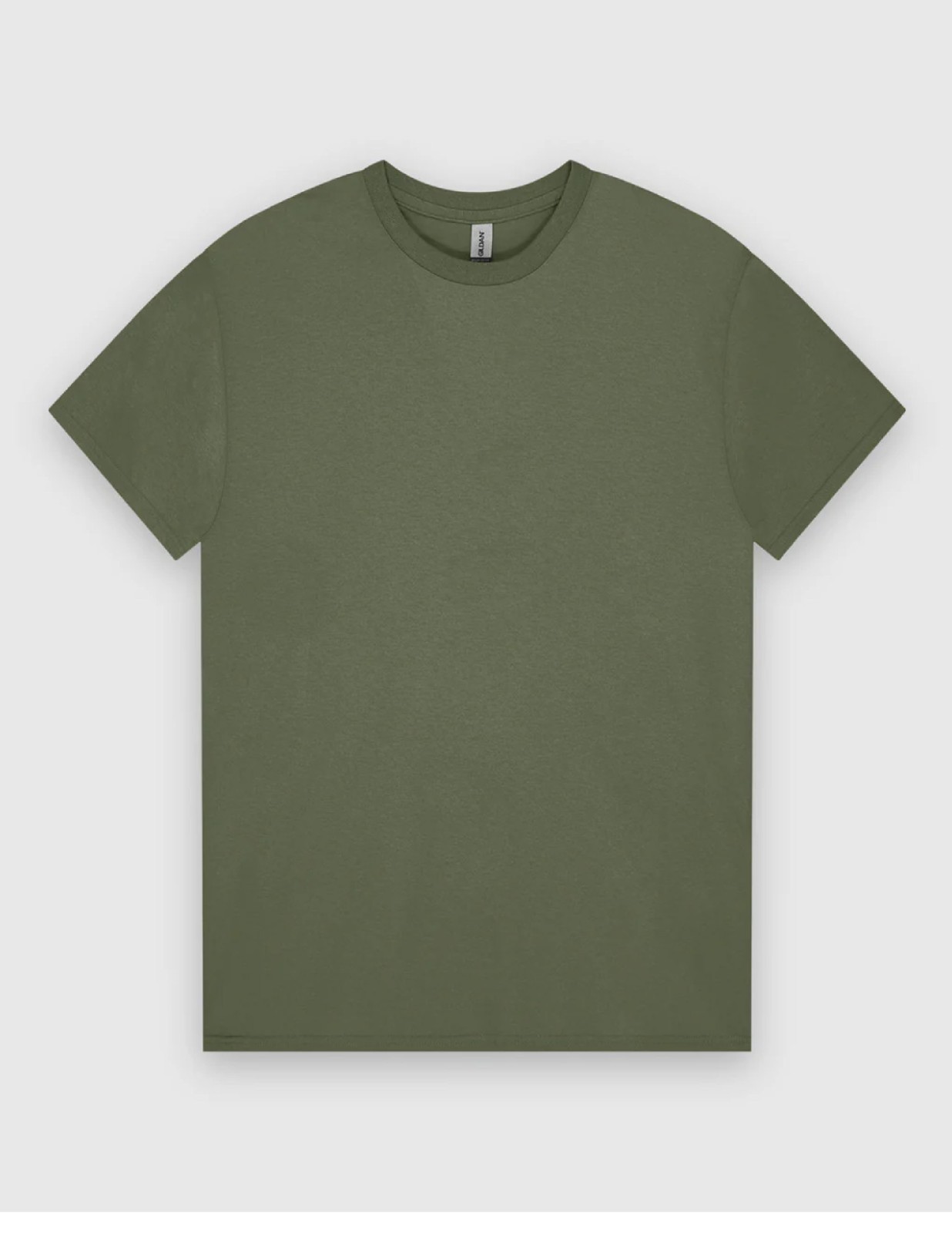 Gildan Adult Ultra Cotton T-Shirt, Size Large Style G2000-Military Green gallery