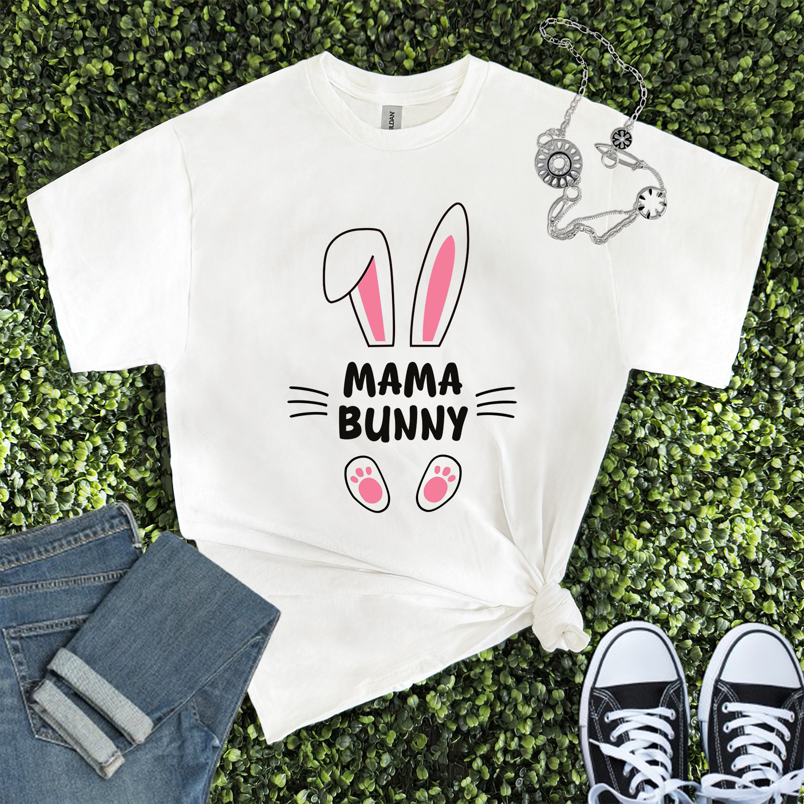 Easter Family Matching, Easter Bunny Shirt, Mama Daddy Easter T-shirt