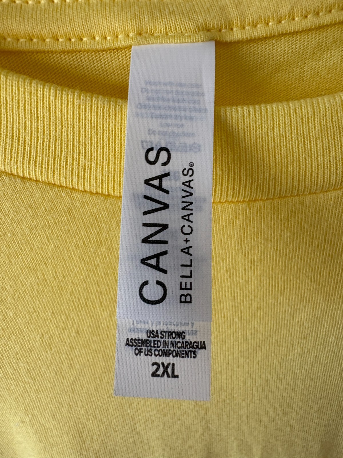 2 Bella + Canvas Mens Solid Color T Shirts 1 Orange 1 Yellow 100% Cotton Sz XXL gallery
