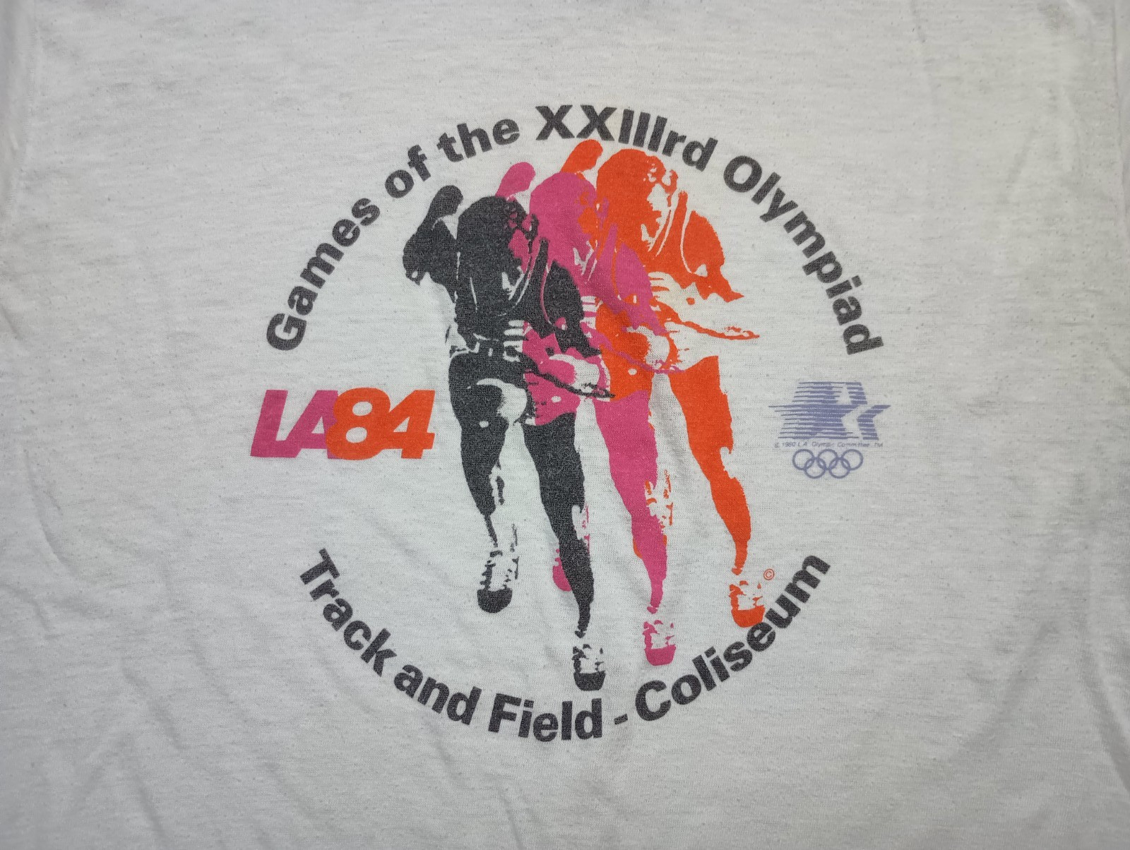 1984 Olympiad Track & Field T Shirt vtg Los Angeles Olympics sz M/L Summer Games gallery