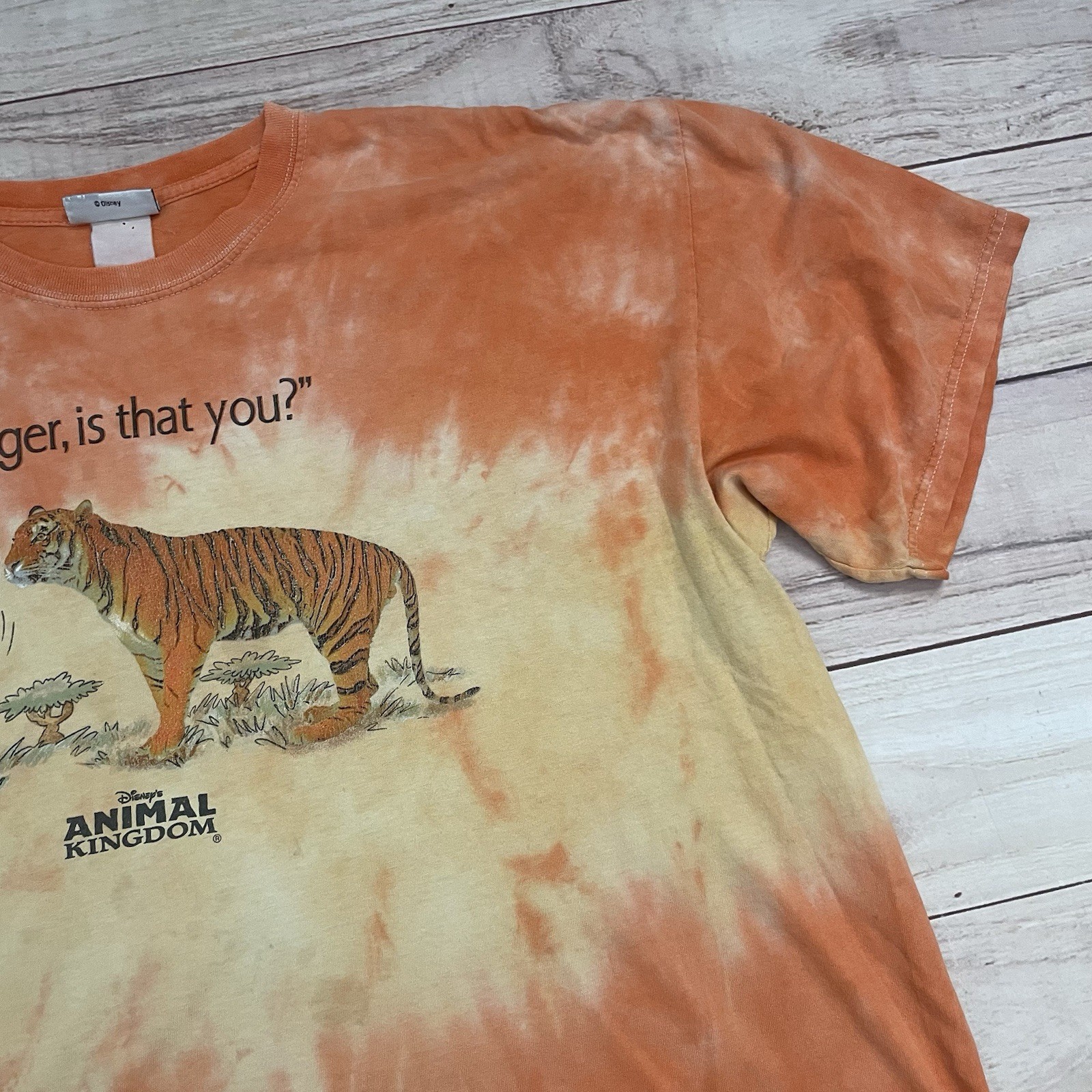 Vintage 90s Disney Animal Kingdom Tigger Is That You? Winnie the Pooh T-Shirt XL gallery
