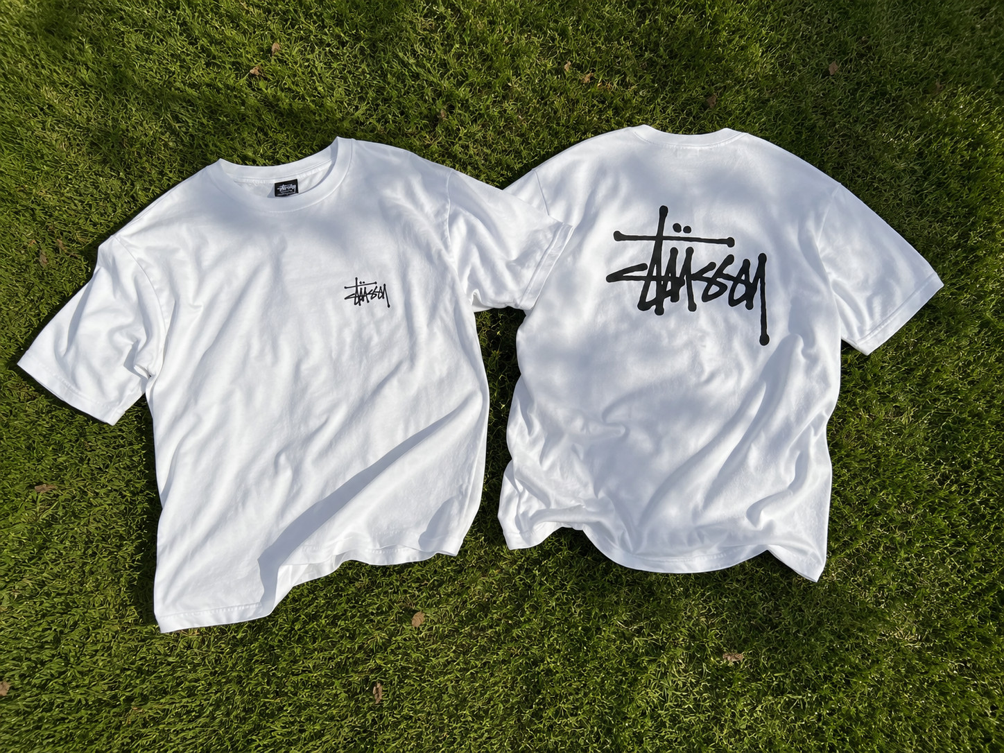Stussy Basic Logo White Short Sleeve T-Shirt Casual Streetwear Tee Unisex gallery