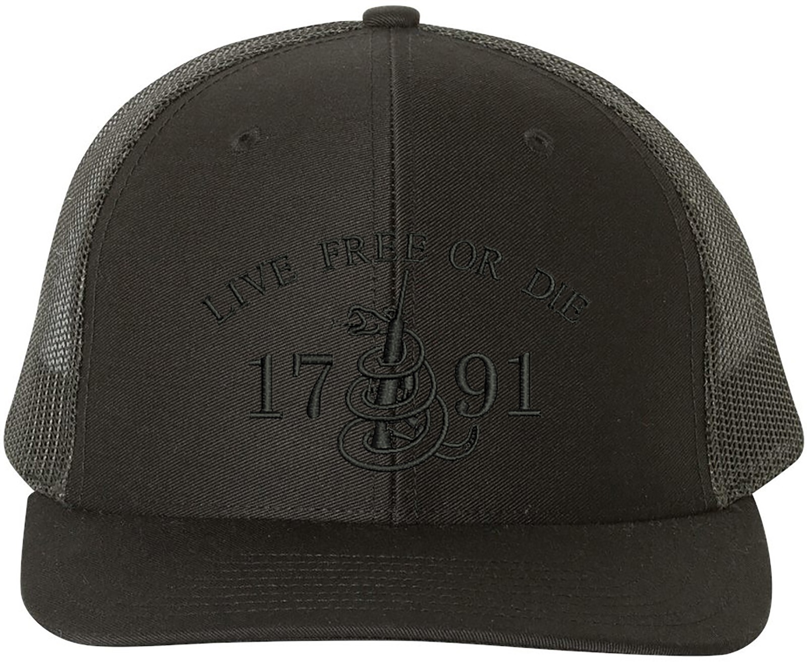 Live Free Or Die 2A Richardson Embroidered One Size Fits All Trucker Hats gallery