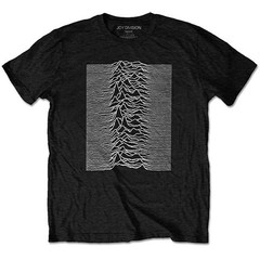 Men’s Joy Division Unknown Pleasures (Back Print) Slim Fit T-shirt Medium Black