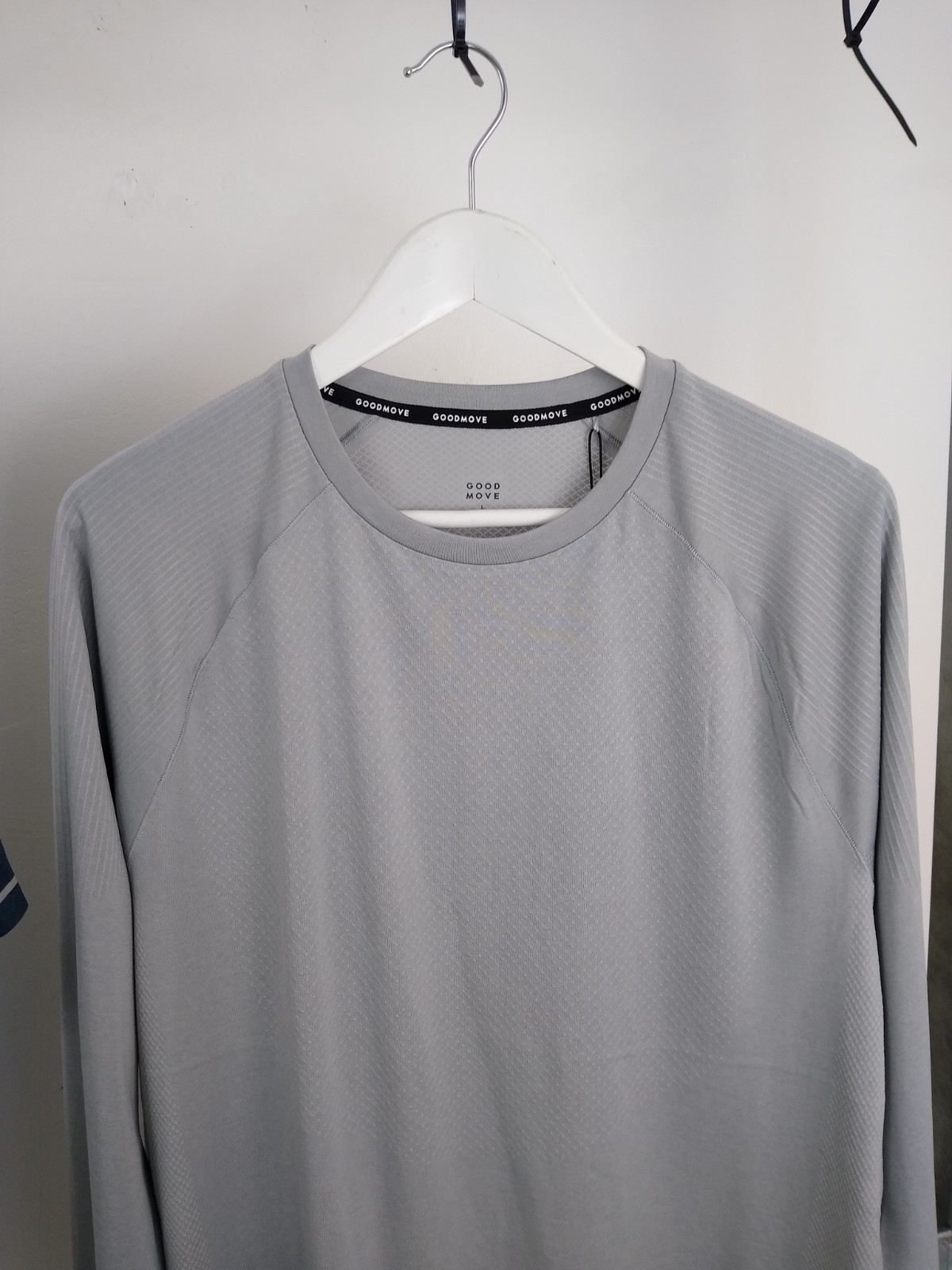 Goodmove 2Pcs Men's Quick Dry T-shirts Size L Grey & Blue NEW gallery