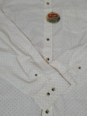 Brand New W/ Tag White Wrangler button-up shirt with star design NWT Size 3XL