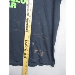 HS Black Watermelon Sugar Graphic Distressed Bleached T-Shirt Unisex Size Large