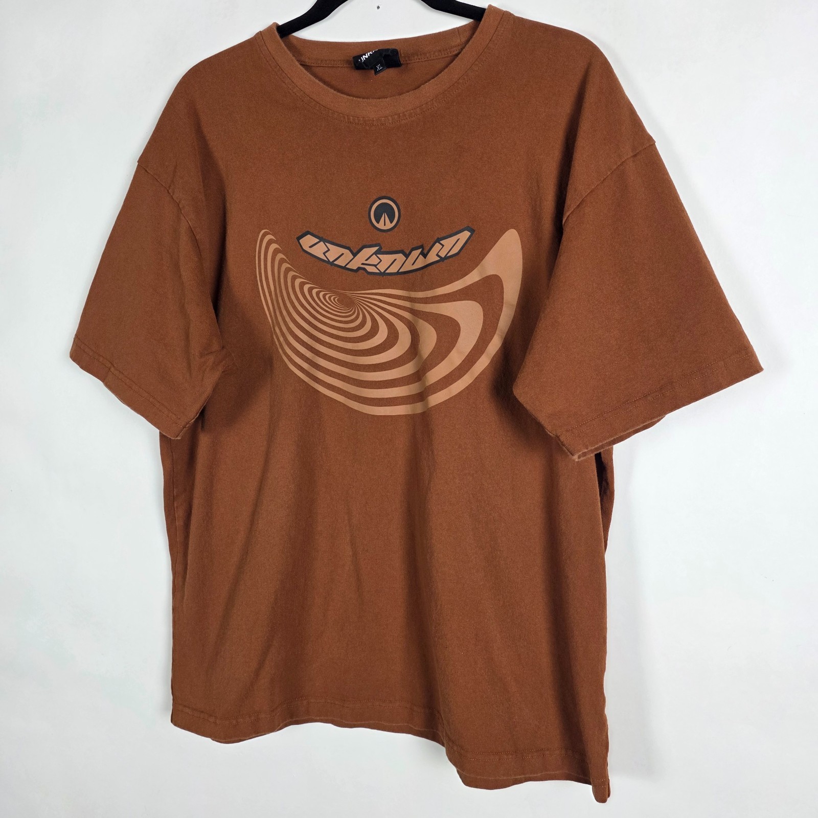 Unknwn 100% Cotton Mens XL Short Sleeve Brown Graphic T Shirt gallery