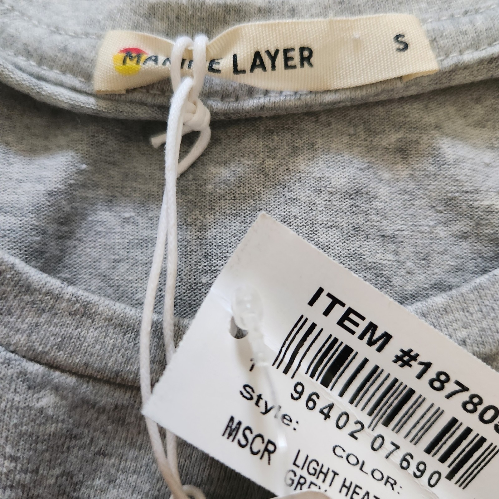Marine Layer T Shirt Absurdly Soft Tee Signature Made in USA NWT Mens Small Gray gallery